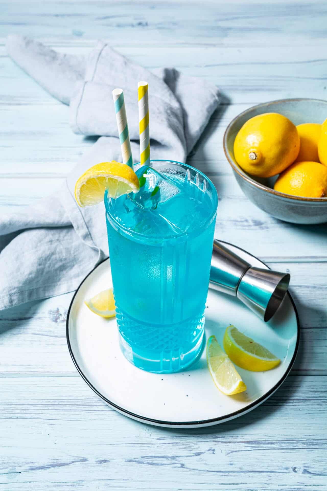 Blue Long Island Twist and Toast