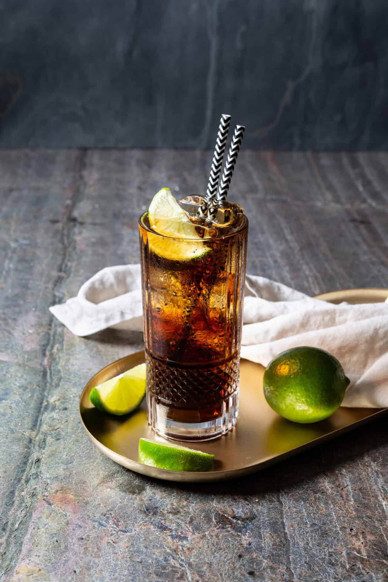 Vodka and coke twist and toast