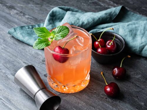 Cherry Smash Cocktail