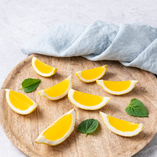 Lemon Drop Jell-O Shots - Twist and Toast