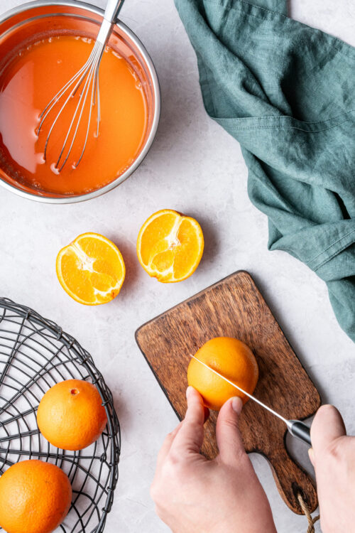 Orange creamsicle Jell-O shot step 4