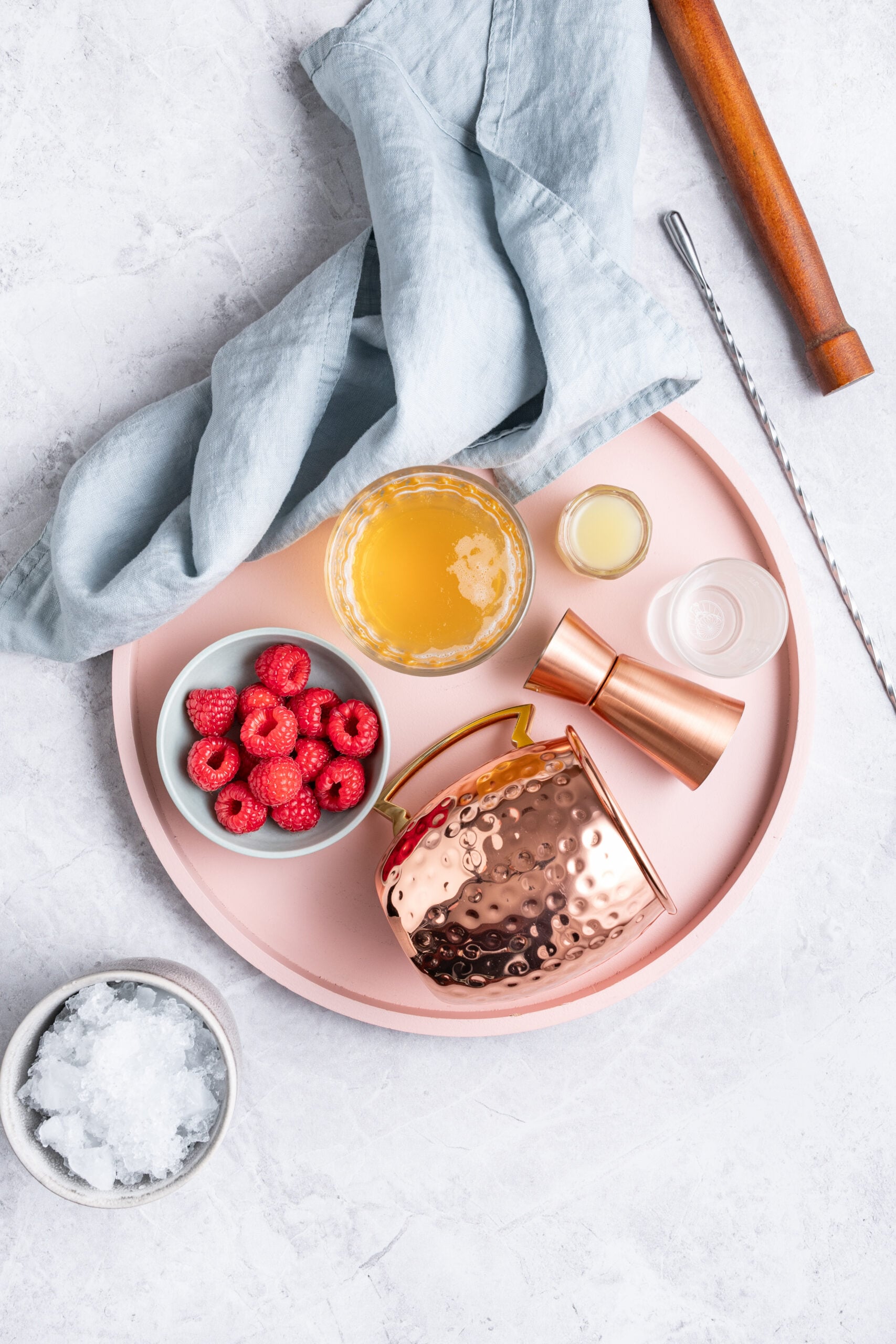 Raspberry Moscow Mule ingredients