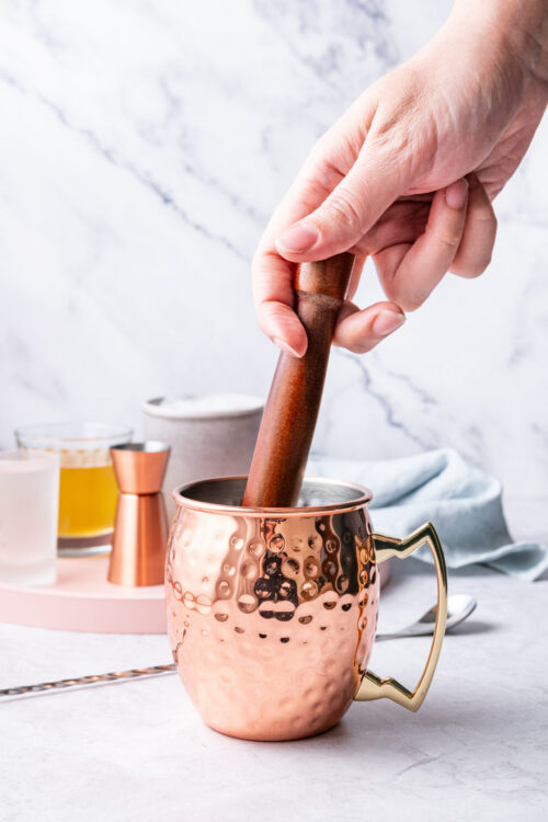 Raspberry Moscow Mule step 1