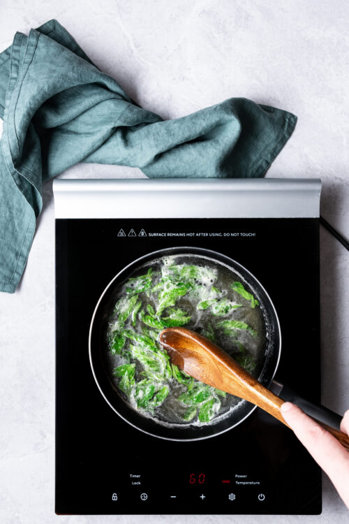 Mint Simple Syrup step 2