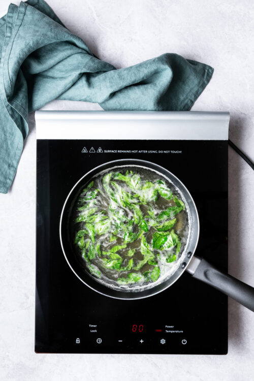 Mint Simple Syrup step 3