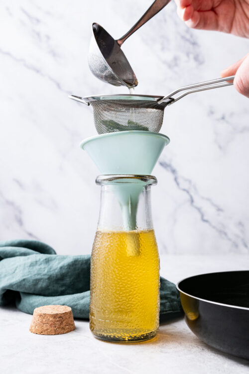 Mint Simple Syrup step 4